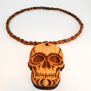 Cedar Rope Necklace - Skull