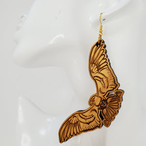 Cedar Eagle Earrings