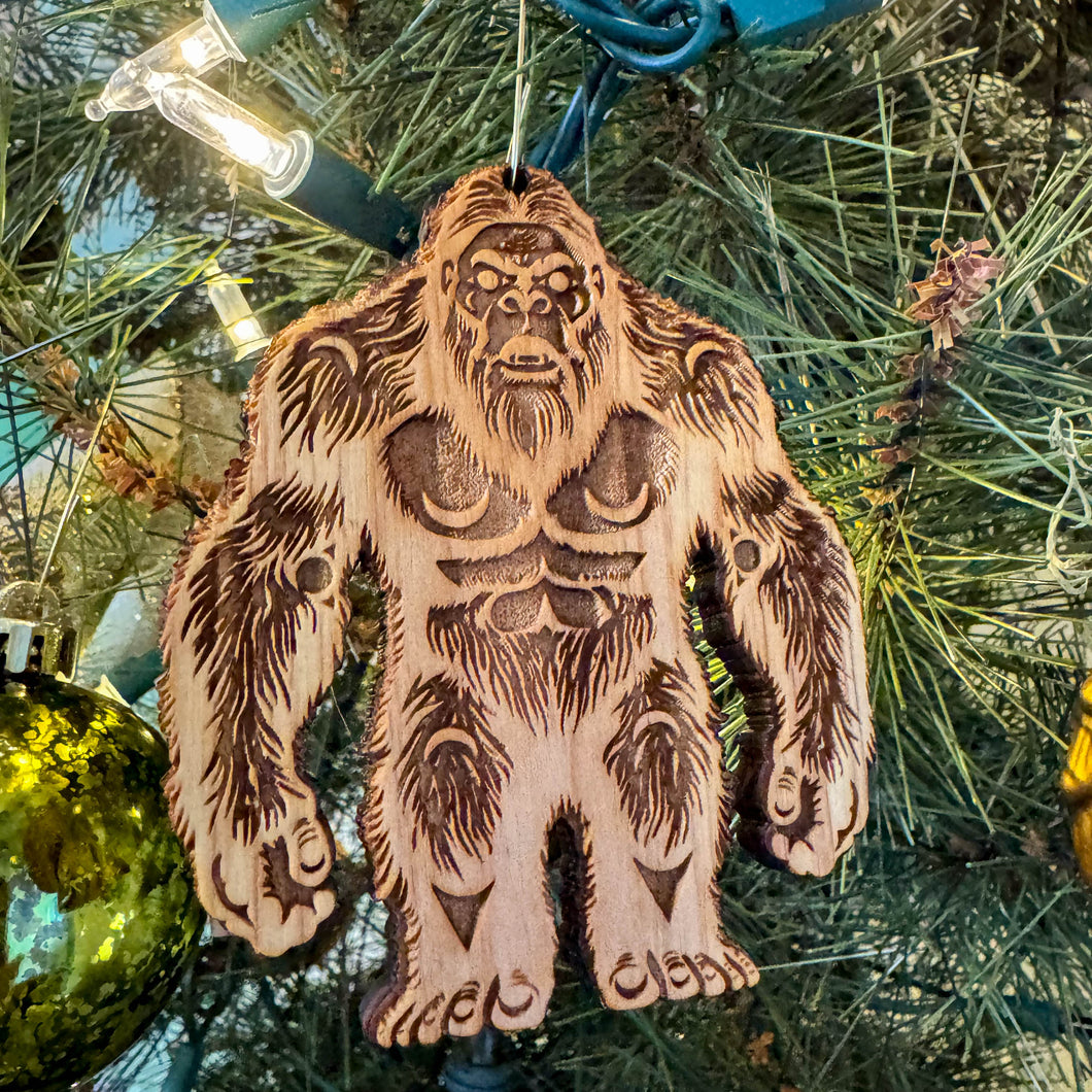 Bigfoot Christmas Ornament (3×3.5