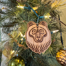 Load image into Gallery viewer, Black Bear Christmas Ornament (4×3")
