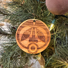 Load image into Gallery viewer, Coast Salish Face Christmas Ornament (3×3")
