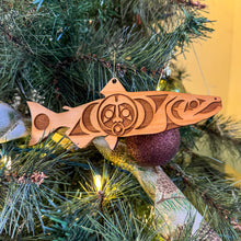 Load image into Gallery viewer, Salmon Christmas Ornament (7.5×2.5")
