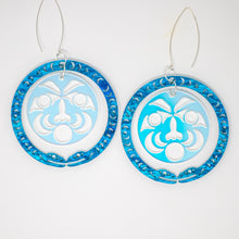 Load image into Gallery viewer, Serpent Earrings - Ocean and Northern Lights
