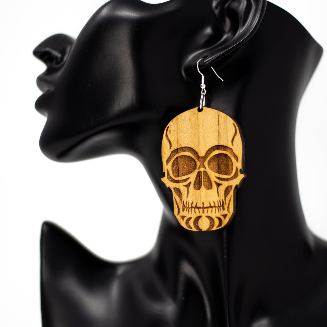 Cedar Skull earrings